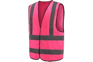 AYKRM 12 Farben Sicherheitsweste Warnweste Reflektierendes WarnschutzWeste Warnweste mit Reflektorstreifen Arbeitsweste