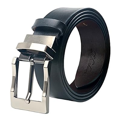 Rihachan Ceinture en cuir Réversible pour Homme