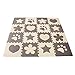Produktbild 10 Stücke Spielmatte Puzzle Kinderspielteppich Baby EVA Schaumstoffmatte Aktivität Puzzlematte Spielteppich bodenpuzzle, Beige and Braun (Gemischt)
