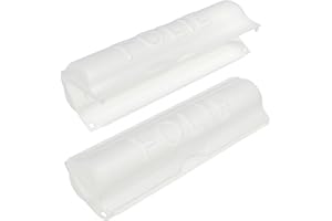 COM-FOUR® 2x Coupe-papier - distributeur de papier d'aluminium - distributeur de film étirable - support de papier (2 pièces - transparent)