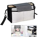 【Multifuncional】Este bolso multifuncional se puede usar como bolsas de paseo, bolso o bandolera, Solo hace falta colgar el bolso de almacenamiento en el manubrio del cochecito cuando vayas a salir.