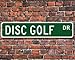 Produktbild Disc Golf, Disc Golf Schild, Disc Golf Fan, Disc Golf Geschenk, Disc Golf Spieler, Golf mit Scheiben, Custom Street Schild, hochwertiges Metallschild