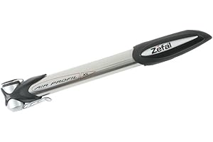 ZEFAL Air Profil XL - Mini Pompe Vélo De Route Aluminium - Haute Pression 9 bar / 130 psi - Raccord Réversible Presta / Schrader