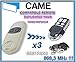 Produktbild 3 x Came top862ev Universal-Fernbedienung Ersatz, 868,3 MHz Transmitter Schlüsselanhänger fester Code Clone