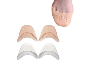 Clyhon 2 pares Protectores Dedos Pies, Caps Ballet Pointe suave, Con agujero transpirable, Protector de Dedo de Ballet, Protector de Dedo de Ballet para Tacones Altos