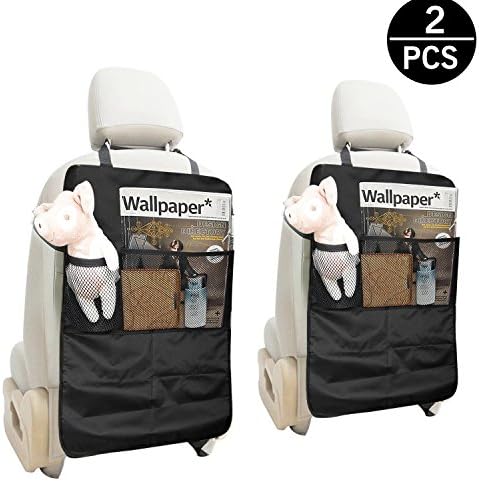 Seat Back Protector, Vitutech Kick Mat Car Organiser for Child Feet Scuffs Durable Back Seat Cover is Universal Waterproof Material