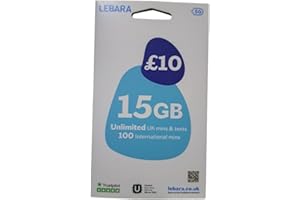 Lebara UK (import) tripla SIM Card – Nano, Micro e standard. Nessun gespraech guthaben inclusi
