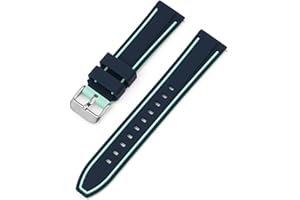 BBZ cinturino silicone 20mm Compatibile con Omega X Swatch Moon Watches Men Women，Vivoactive 3, Forerunner 245/645, Vivomove HR, Galaxy Watch