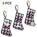 Produktbild Jiayou J Derby Days Horse Race Christmas Stockings Set of 3 Santa,Snowman,Reindeer,Xmas Decorations