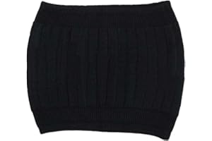 HAIFLY Fascia addominale in cachemire da donna, elastica, per tenere al caldo schiena, stomaco e reni in inverno, Nero