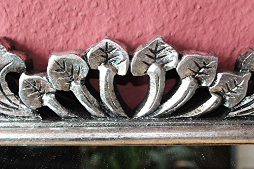 Edler Barockspiegel Holz silber antik 120cm x 60cm - 6