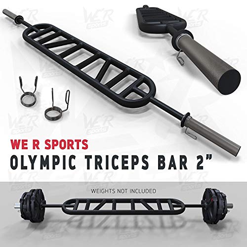 We R Sports Triceps Bar Parallel and Angled Handle Multi Grip Olympic Bar 2