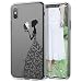 Produktbild GrandEver Coque iPhone X Silicone Transparente avec Motif ( Pomme ) Apple Créatif Design Souple TPU Gel Bumper Kawaii Once Piece Antichocs Anti-rayures Ultra FineClear Housse Etui Case Cover - Fille