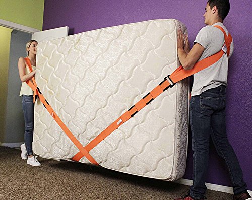 2 Personen Tragegurt für Waschmaschine und Möbel 4tlg,Hebegurt für Gegenstände bis zu 300 kg - 3