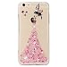 Produktbild iPhone 7 Plus Hülle,iPhone 7 Plus Case Cover,Sunroyal iPhone 7 Plus Transparent Sparklers Hülle TPU Case Schutzhülle Silikon Crystal Case Durchsichtig,Rosa Glänzend Glitzer Kristall Luxus Bling Star Ultradünnen Kratzfeste TPU Bumper Mädchen Fee TPU Silikon Schutz Handy Hülle Case Tasche Etui Bumper für Apple iPhone 7 Plus (5.5 Zoll)-Pink