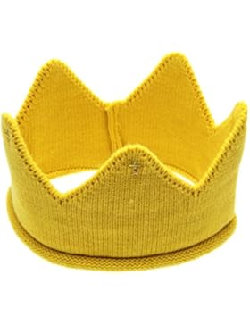 TPulling Niedlich Baby Kind Mädchen Jungen Krone Doppelkugeln Warmer Winter Haube Kapuze Schal Mützen Hüte