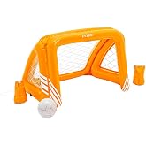 Intex Inflatable Water Goal, 124 x 84 x 76 cm, Includes Inflatable Ball, 2 Stabilizer Bags, Durable Vinyl, Outdoor Use, Pool