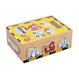Puzzle-Box „Fahrzeuge“ aus Holz für Auto-Fans