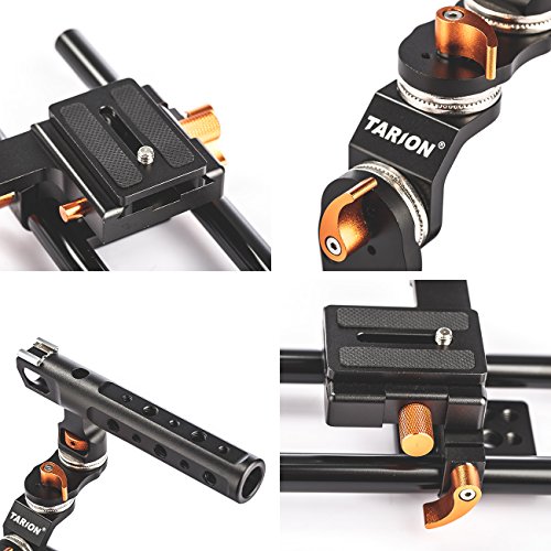 Tarion TA2 Cam  ra vid  o cage en Alliage d aluminium pour tous les appareils photo reflex num  riques Canon 5D2   5D3 et Sony A7S   A7R II   cam  ras GH4 etc 