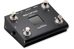 PAINTAUDIO MIDI Captain Nano 4/MINI Controlador multiefectos de teclados sintetizador USB-MIDI, software musical Bias, compatible con todos los comandantes de PC/CC/Note (MIDI Captain Nano 4)