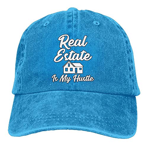Preisvergleich Produktbild Hoklcvd Immobilien sind Meine Hektik lustige Grundstücksmakler Geschenk Unisex gewaschen Twill Baumwolle Baseball Cap Vintage verstellbaren Hut Design8