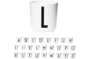 Design Letters Trinklernbecher (A-Z) | Zahnputzbecher Kinder, Trinkbecher Kinder | Weihnachtsgeschenke für Kinders | Schnabeltasse BPA/BPS Frei | Trinklernbecher ab 6 Monate | Kinderbecher 175 Ml