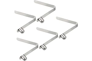 PATIKIL 8x6,5mm Kayak Remo Broches, 5 Paquetes Poste Pulsador Botón Resorte Clips Acero Botón Sólido Bloqueo Tubo Único Pasadores para Camping Toldo Carpa Poste