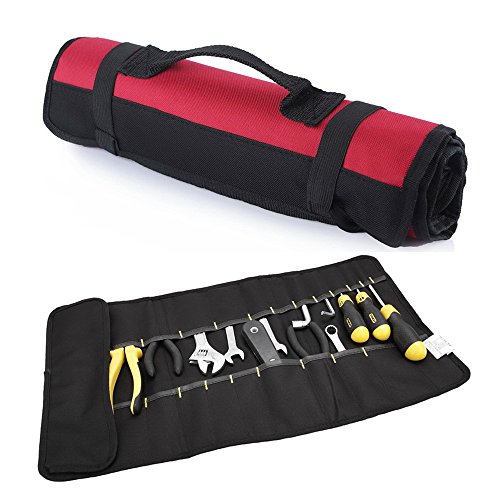 Fafada 22 Fäche Gabelschlüsselsatztasche Schraubenschlüsseltasche Schraubendrehersatztasche Kombizangetasche Rolltasche Werkzeuge TASCHE ohne Werkzeuge