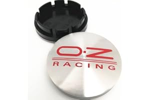 DOCHKA 4 Pièces 3D Cache-Moyeu Capuchons de Centre Enjoliveurs de Roue Voiture Cache Moyeux Jante Universel Cache-Moyeux pour OZ Racing,62MM-A