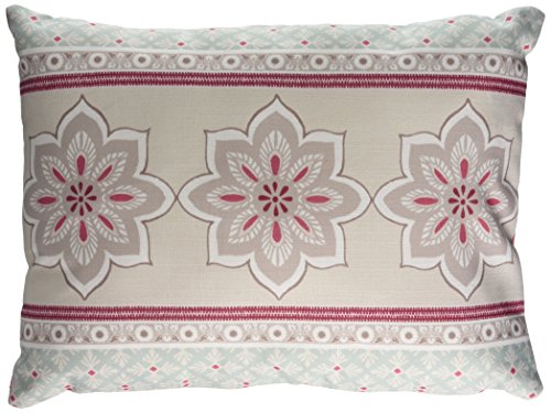 Dreams & Drapes Shantar Kissenbezüge, Blau, Polyester, Pink, 38x28 cm Filled Cushion