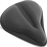 FUNDA ANCHA CON GEL - 27,9cm de Largo x 25,4 de Ancho- Usted puede usar este cubre sillín con gel en bicicletas cruiser, de ruta o en su bicicleta estática. Recomendamos que revise bien el tamaño de su sillín antes de comprar una funda.