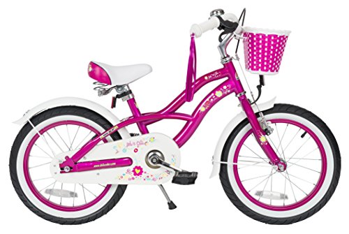 BIKESTAR® Premium Design Kinderfahrrad für coole Kids ab 4 Jahren ★ 16er Deluxe Cruiser Edition ★ Creamy Violett - 2