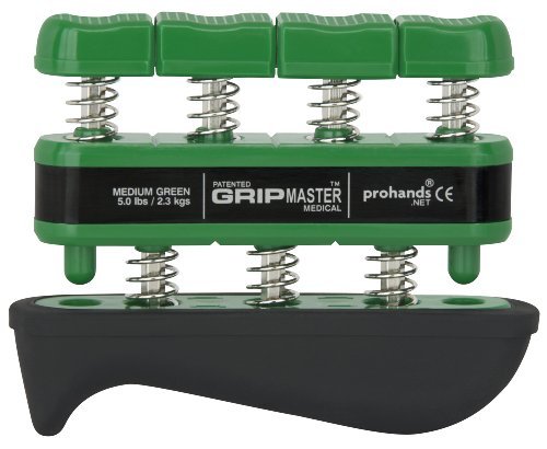 Gripmaster Medical Mano y Dedo Ejercitador, Verde, 5.0-Pound, tensión Media by