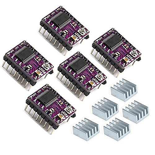 Anycubic 5PCS Stepstick 4-Schicht DRV8825 Schrittmotortreiber Module mit Kühlkörper für 3D-Drucker Printer Reprap RP A4988
