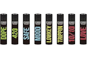 SUNMONDO Clipper Feuerzeug 4er Set: (New Impact)