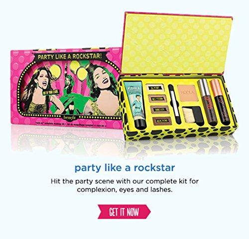 BENEFIT COSMETICS party like a rockstar! Hit it, gorgeous! - complete kit for complexion, eyes and lashes
