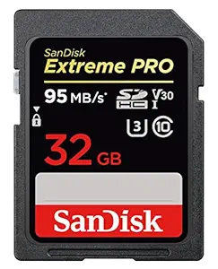 SanDisk Extreme Pro 32GB UHS-I SDHC Memory Card (SDSDXXG-032G-GN4IN) (Black)