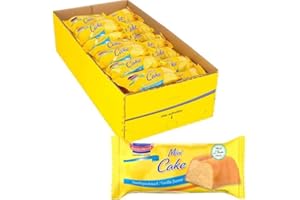 KUCHEN MEISTER KuchenMeister mini Kuchen Snack Vanille 35 g im 27er Pack | Saftiger Vanillekuchen | Snackformat | einzeln verpackt für leckeren Kuchengenuss zwischendurch | 27 x 35 g