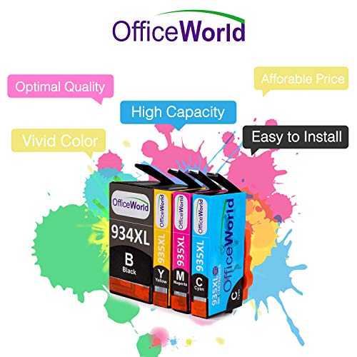 OfficeWorld Reemplazo para HP 934XL 935XL Cartuchos de tinta con las ltimas fichas Alta Capacidad para HP Officejet Pro 6830 6820 6230 6812 6815 6835 Impresora 1 Negro 1 Cian 1 Magenta 1 Amarillo reviews OfficeWorld Reemplazo para HP 934XL 935XL Cartuchos de tinta con las ltimas fichas Alta Capacidad para HP Officejet Pro 6830 6820 6230 6812 6815 6835 Impresora 1 Negro 1 Cian 1 Magenta 1 Amarillo