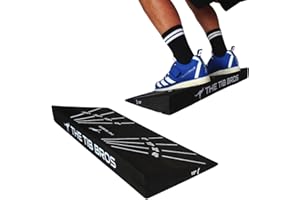 THE TIB BROS Squat Wedge Block - Squat Weight Lifting Wedges for Home Gym or Personal Trainers - Ramp Blocks for Heel Elevated Squatting Workout - Calf Raise Platform Board