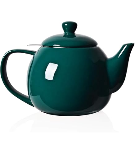 Théière London Pottery Viscri Meadow 900 Ml – 4 Tasses, Céramique Florale Ivoire Amande Et Bleuet