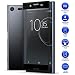 Produktbild MaxKu Sony Xperia XZ Premium Schutzfolie, Full-Cover HD Displayschutzfolie 3D Vollbild Panzerglasfolie 9H Tempered Glass Hartglas, Glasfolie Handy Schutzglas Schutzfolie für Sony Xperia XZ Premium, Schwarz