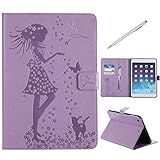 Multi-funcional, Simplifica tu vida: La Carcasas para iPad Mini 1 / 2 / 3 con dos ranuras para tarjetas y un bolsillo de dinero, puedes cargar tu identificación, tarjetas de crédito y dinero en efectivo, sin tener que llevar tu cartera contigo