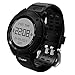 Produktbild UWear Multi-Sport Smart Uhren Wasserdicht GPS Wandern & Trail Running Sport Uhr mit Herzfrequenzmesser / SOS / Kompass / Wetter / Barometer / und Höhenmesser für Wanderer (Schwarz)