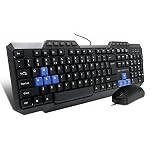 Amkette Xcite NEO Wired USB Keyboard and Mouse Combo | UV-Coated,...