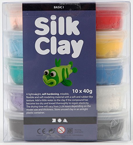 Silk Clay® Selbsthärtende Modelliermasse Kinderknete (Basic I)