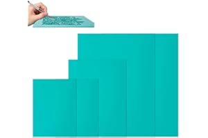 GENZYRE 5 Stück Linolschnitt Platten, Linoldruck Set Linolschnitt Set Stempelplatte Stempelgummi Stempel Selbst Selber Machen Schnitzen Platte Linolplatten Schnitzset Gravierenfür Stempel Bastel 2A4+A5+2A6