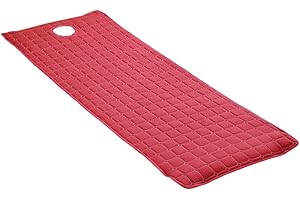 SM SUNNIMIX Thicken Massage SPA Bed Sheet Cover Table Mattress Pad with Elastic Band and Face Breath Hole for Home Hotel Beauty Salon Cosmetic Bed - Wine Red