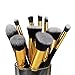 Make Up Brushes, USpicy Professional Cosmetics 10-Piece Makeup Brush Set with Gift Box Kits (Black)