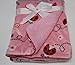 Baby Girls Supersoft Fleece Wrap Blanket 75cm x 100cm (Ladybird)
